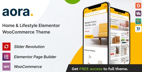 Aora – Home & Lifestyle Elementor WooCommerce Theme