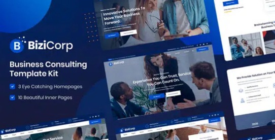 BiziCorp - Business Consulting Template Kit