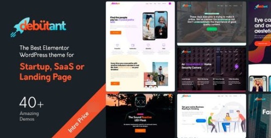 Debutant – Elementor Landing Page WP theme